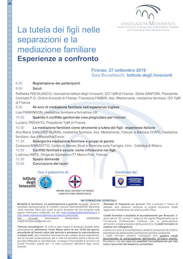 La tutela dei figli nelle separazioni e la mediazione familiare - Esperienze a confronto